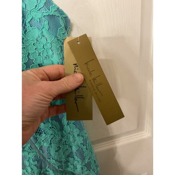 NWT Nicole Miller Full Lace Corset Fitted Silhouette Cocktail Dress, 8 - Picture 6 of 7